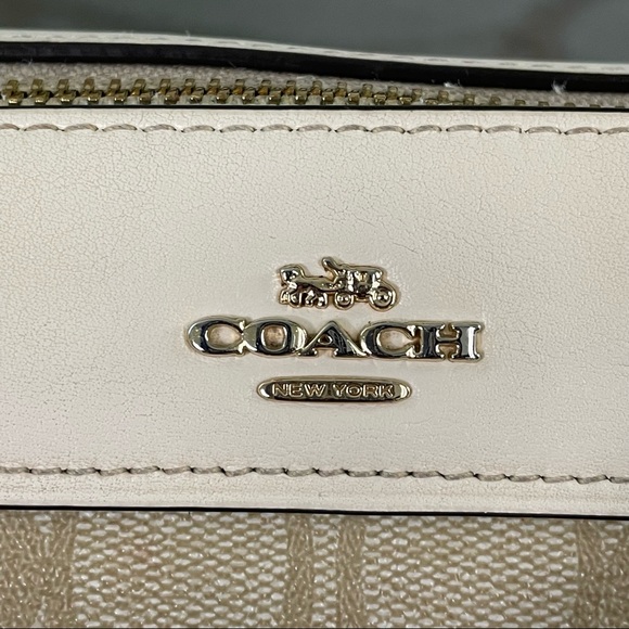 Coach Bennett Crossbody In Signature Canvas With Radial Rainbow F76628 - Picture 9 of 13